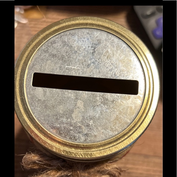 Rustic Baseball Piggy Bank - Picture 2 of 2